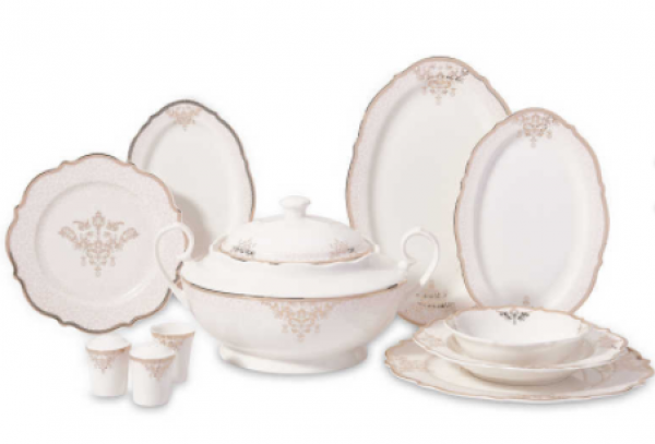 Korkmaz Eliza Collection A8243 60 Parça Yemek Takımı