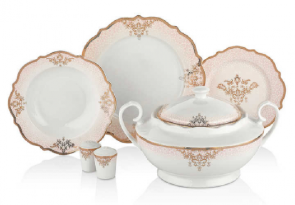 Korkmaz Eliza Collection A8243 60 Parça Yemek Takımı