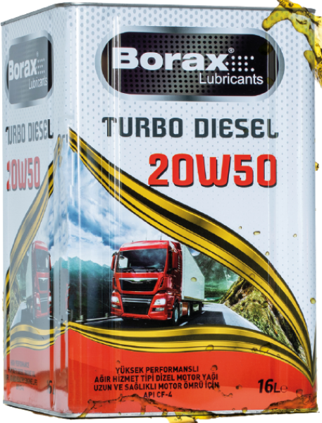 Borax Turbo Diesel 20W-50 Motor Yağı (16 litre)