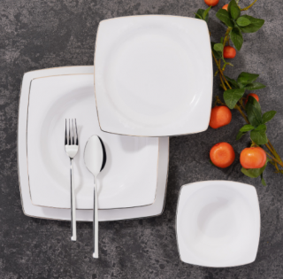 Korkmaz Bone Selection A8433 60 Parça Yemek Takımı
