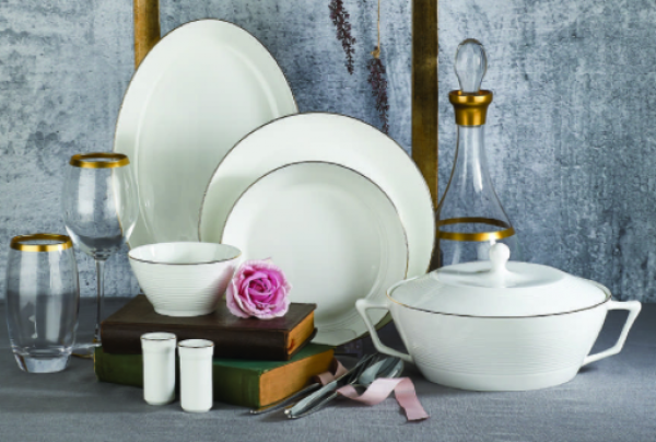 Korkmaz Lines Collection A8263 58 Parça Yemek Takımı