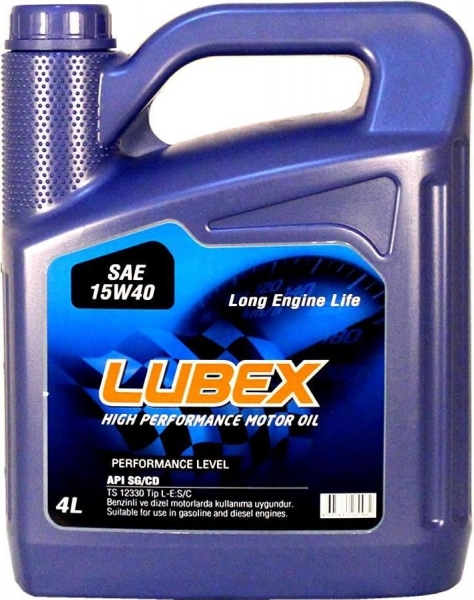 Lubex SAE 15W-40 Motor Yağı (4 litre)