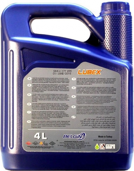 Lubex SAE 15W-40 Motor Yağı (4 litre)