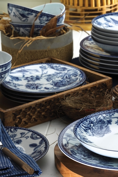 Kütahya Porselen Blue Blanc 939016 24 Parça Yemek Takımı