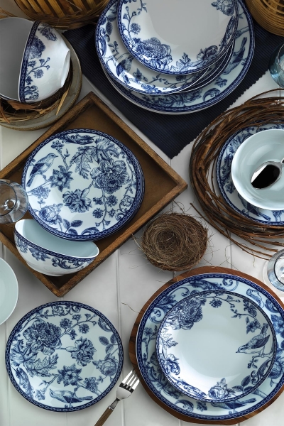 Kütahya Porselen Blue Blanc 939016 24 Parça Yemek Takımı