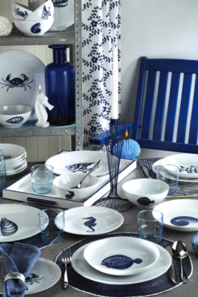 Kütahya Porselen Marine 8973 24 Parça Yemek Takımı