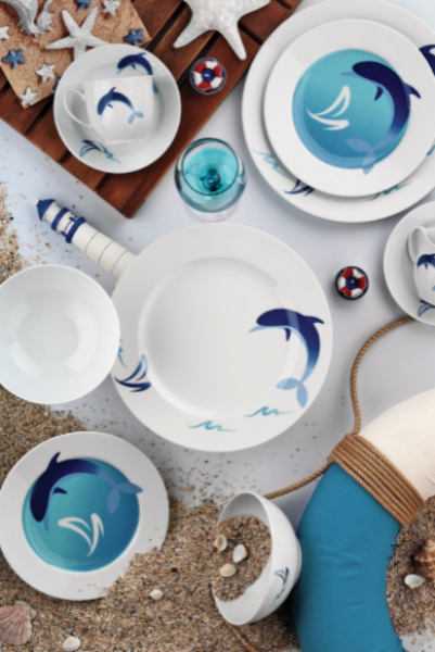 Kütahya Porselen Marine 5336 24 Parça Yemek Takımı