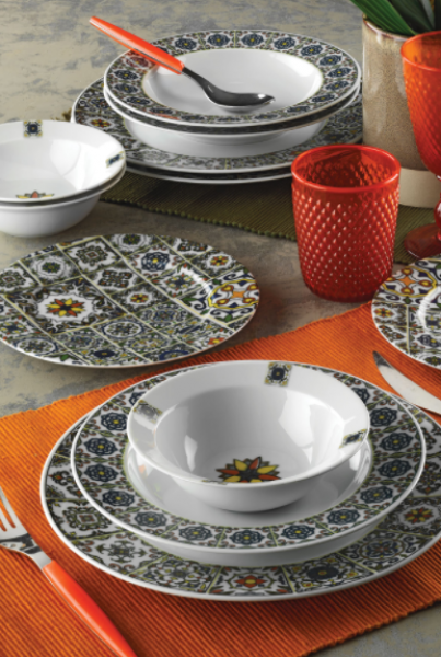 Kütahya Porselen Nano 880091 24 Parça Yemek Takımı