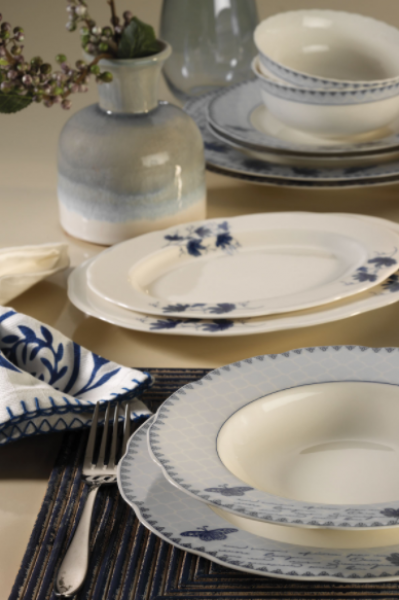 Kütahya Porselen Bone Olympos 9830 24 Parça Yemek Takımı