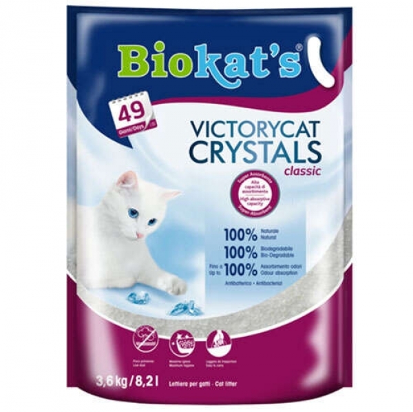 Biokats Victory Cat Crystals Classic Silica 3.6 kg Kedi Kumu