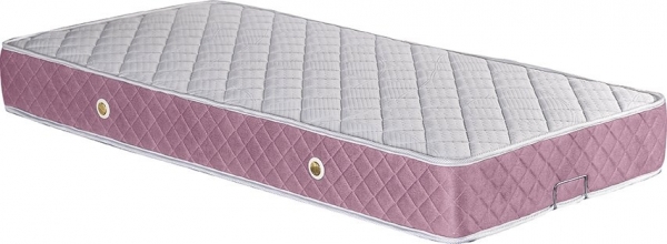 MD Elmas Pembe Solit 90X190 cm Yaylı Yatak