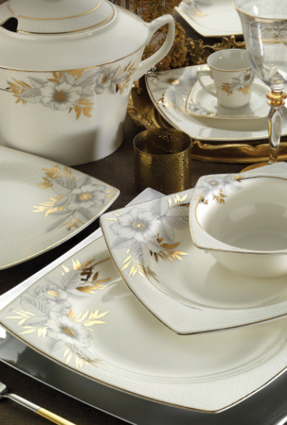Kütahya Porselen Bone Mare 10364 68 Parça Yemek Takımı