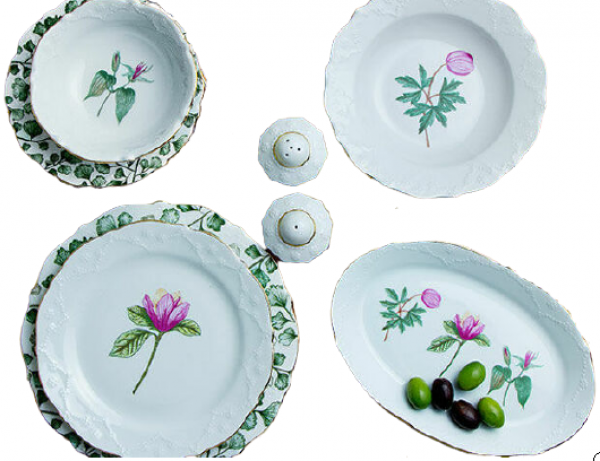 Porland Flower 34 Parça Yemek Takımı