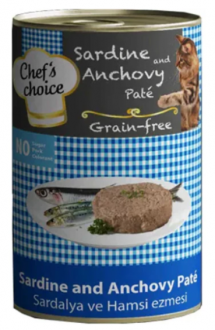 Chef's Choice Sardalyalı ve Hamsili Tahılsız Yetişkin 400 gr Köpek Maması