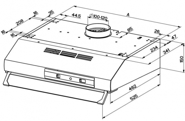 Dominox DTT 652 T WH Aspiratör