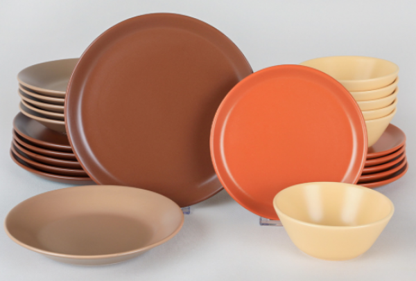 Keramika Hitit Degrade Mat 24 Parça Yemek Takımı