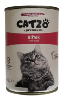 Catzo Premium Biftekli 415 gr Kedi Maması