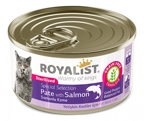 Royalist Pate Sterilised Somonlu Ezme 80 gr Kedi Maması