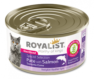 Royalist Pate Sterilised Somonlu Ezme 80 gr Kedi Maması