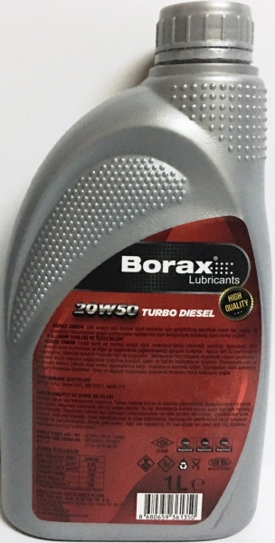 Borax Turbo Diesel 20W-50 Motor Yağı (1 litre)