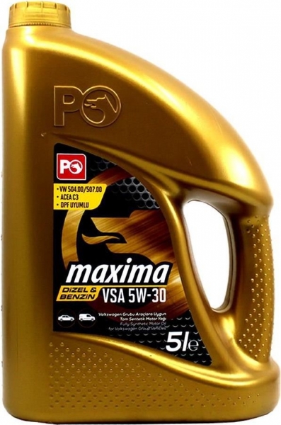 Petrol Ofisi Maxima VSA 5W-30 Motor Yağı (5 litre)