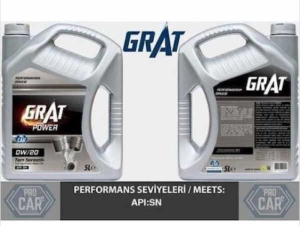 Grat Power 0W-20 Motor Yağı (4 litre)