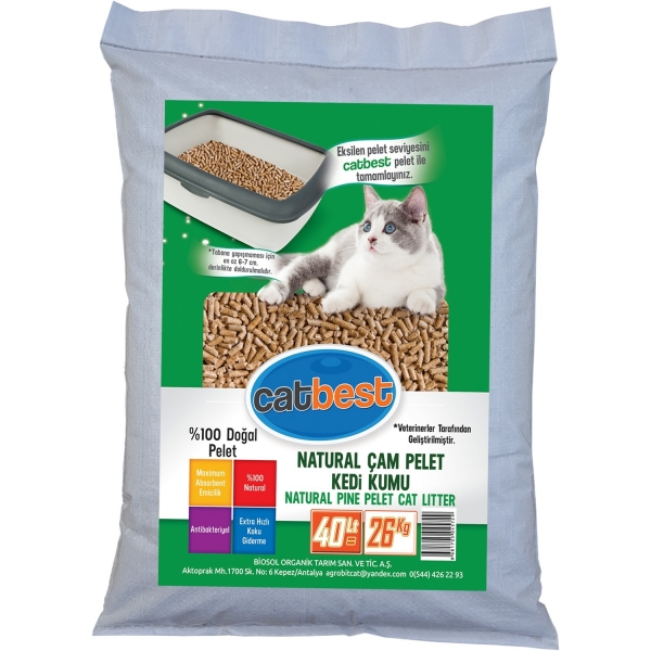 CatBest Çam Peleti 40 lt Kedi Kumu (40 lt)