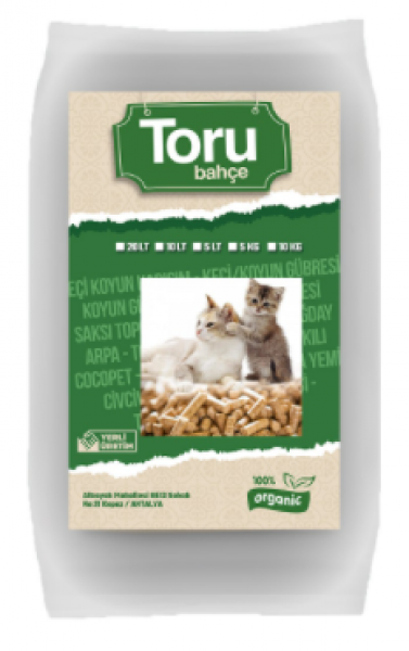 Toru Bahçe Doğal Çam Pellet 40 Lt Kedi Kumu (40 lt)