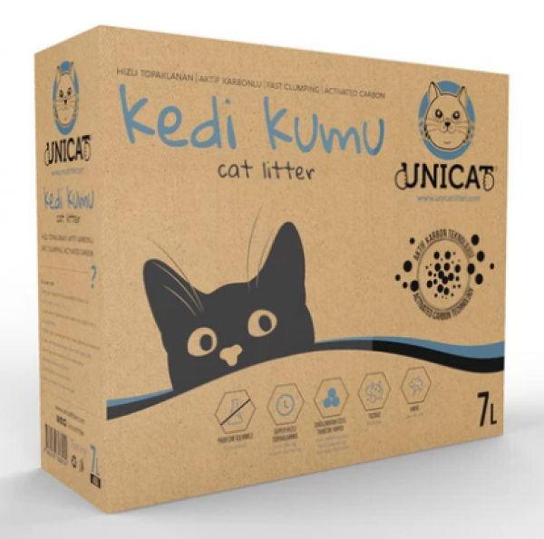 Unicat Doğal Aktif Karbonlu 7 lt Kedi Kumu