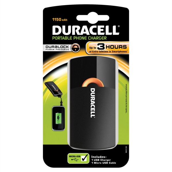 Duracell DUPP3H 1150 mAh Powerbank