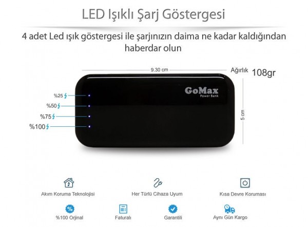 Gomax 5600 5600 mAh Powerbank