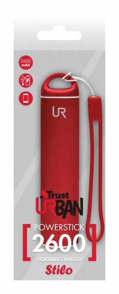Trust Urban PowerStick Stilo 2600 2600 mAh Powerbank