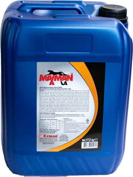 Manpet Flavia Maxman LA 10W-40 CI-4 Motor Yağı (20 litre)