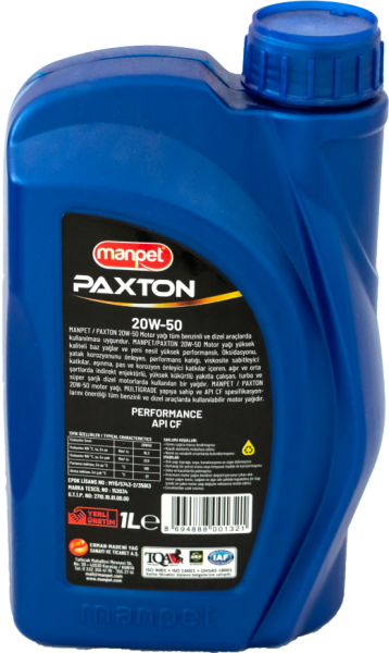 Manpet Super Paxton 20W-50 CF Motor Yağı (4 litre)