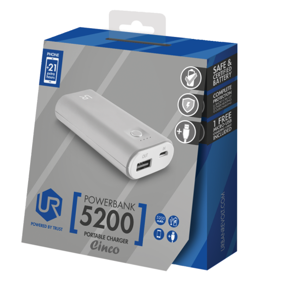 Trust Urban Revolt Cinco 5200 5200 mAh Powerbank
