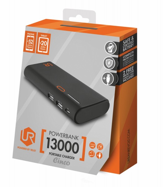 Trust Urban Revolt Cinco 13000 13000 mAh Powerbank