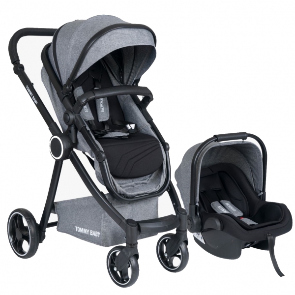 TommyBaby Toranto Black Vip Travel Sistem Bebek Arabası
