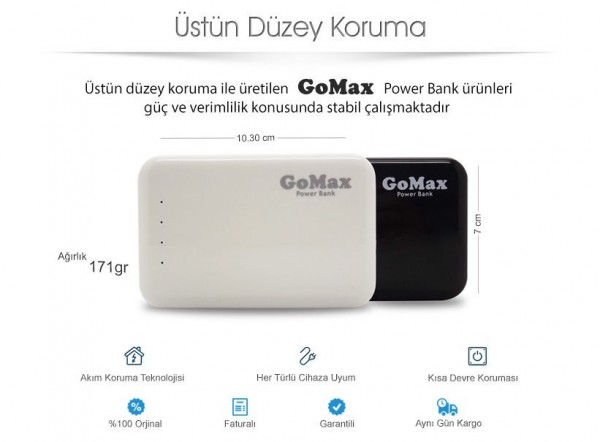 Gomax 8400 8400 mAh Powerbank