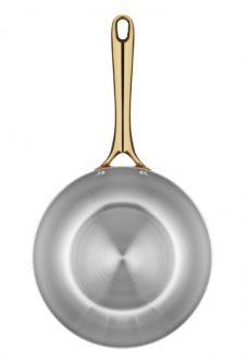 Altınbaşak MM Pirinç Saplı Bakır Wok Tava 24 cm