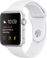 Apple Watch Series 1 (42 mm) Gümüş Rengi Alüminyum Kasa ve Beyaz Spor Kordon resim