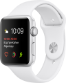 Apple Watch Series 2 (42 mm) Gümüş Rengi Alüminyum Kasa ve Beyaz Spor Kordon resim