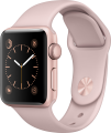 Apple Watch Series 2 (38 mm) Roze Altın Rengi Alüminyum Kasa ve Kum Pembesi Spor Kordon resim