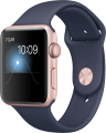 Apple Watch Series 2 (42 mm) Roze Altın Rengi Alüminyum Kasa ve Gece Mavisi Spor Kordon resim