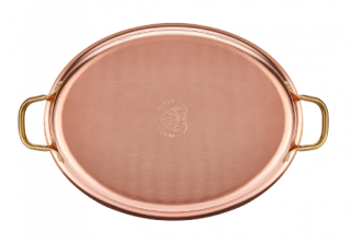 Altınbaşak MM Oval Sığ Bakır Omlet Tava 28 cm