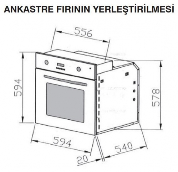 Termikel BOGE 202 S Ankastre Fırın