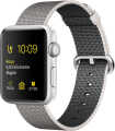 Apple Watch Series 2 (42 mm) Gümüş Rengi Alüminyum Kasa ve Naylon Örme İnci Grisi Kordon resim