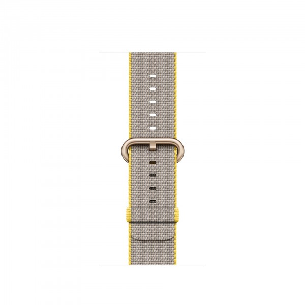 Apple Watch Series 2 (38 mm) Altın Rengi Alüminyum Kasa ve Naylon Örme Sarı/Açık Gri Kordon Akıllı Saat