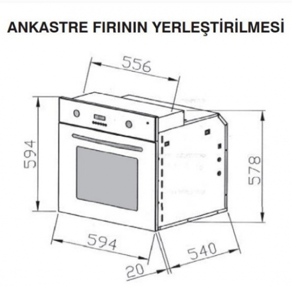 Termikel BOG 202 SS Ankastre Fırın