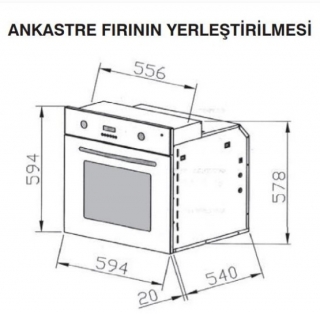 Termikel BOG 202 SS Ankastre Fırın