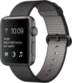 Apple Watch Series 2 (42 mm) Uzay Grisi Alüminyum Kasa ve Naylon Örme Siyah Kordon resim